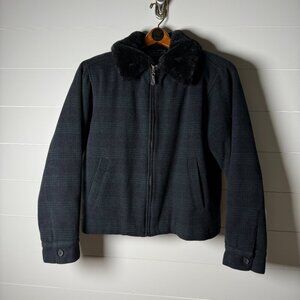 Vintage Harold's Blackwatch Tartan Plaid Wood Mackinaw Size Medium